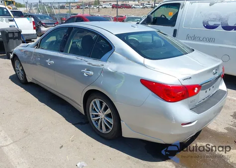 2016 Infiniti Q50 Premium from USA, damaged, VIN JN1CV7AR2GM252990